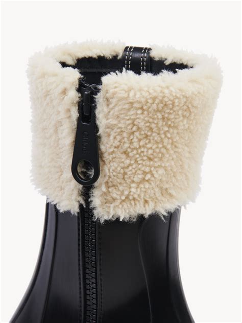 chloe betty rain boots dupe|chloe betty shearling boots.